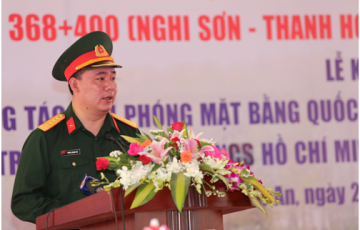 Commencement ceremony of the project to expand Highway 1A from Km 368 + 400 (Nghi Son, Thanh Hoa province) to Km 402 + 330 (Cau Grot, Nghe An province)